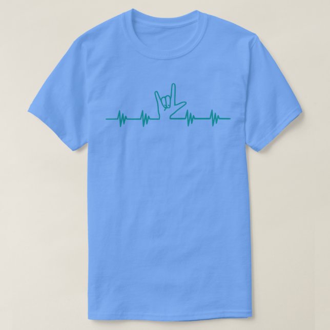 ASL Heartbeat Line T-Shirt (Design vorne)