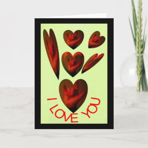 ASL Hearts sagen Ich liebe dich Karte