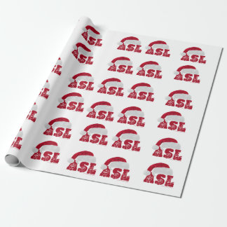 ASL HO HO HO HAT GESCHENKPAPIER