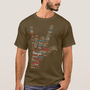 ASL I Liebe Sie in verschiedenen Sprachen Design A T-Shirt