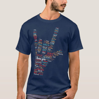 ASL I Liebe Sie in verschiedenen Sprachen Design A T-Shirt