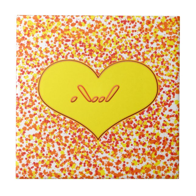 ASL-I Liebe Sie mit Herz von Shirley Taylor Fliese (Vorderseite)