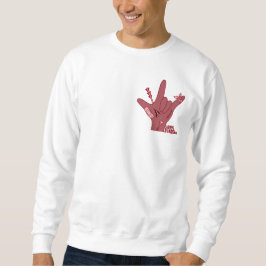 ASL ILY Design - Love Wounded But Still Strong Sweatshirt