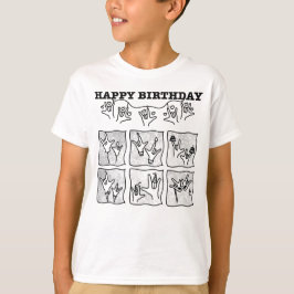 ASL ILY Obsession - Happy Birthday! T-Shirt