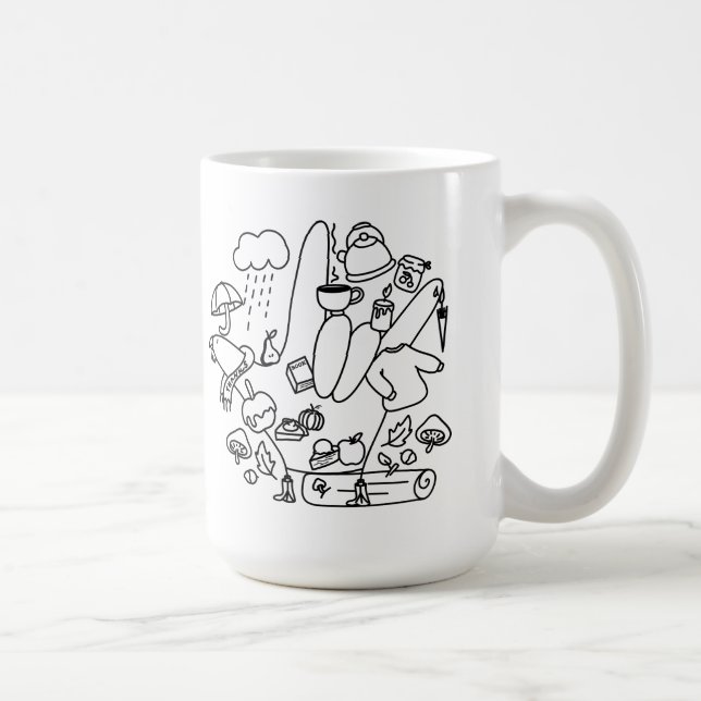 ASL ILY Thanks – Autumn Vibes  Kaffeetasse (Rechts)