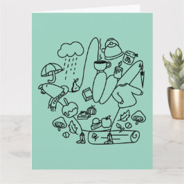 ASL ILY Thanks – Autumn Vibes  Karte