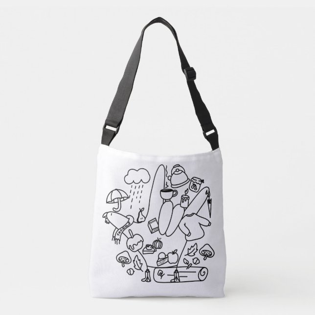 ASL ILY Thanks – Autumn Vibes  Tragetaschen Mit Langen Trägern (Vorderseite)
