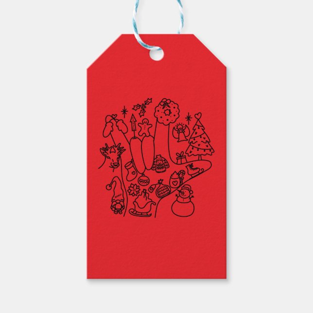 ASL ILY – Winter Vibes  Geschenkanhänger (Vorderseite)