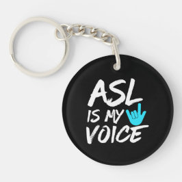ASL ist meine Stimme - tiefes Bewusstsein Schlüsselanhänger
