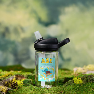 ASL ist meine Supermacht Trinkflasche