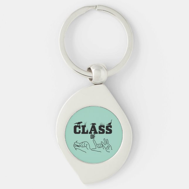 ASL - Klasse 2026 - Abschluss ASL Design T-Shir Schlüsselanhänger (Vorderseite)