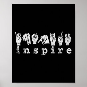 ASL Lehrer American Sign Language Deaf Awareness Poster