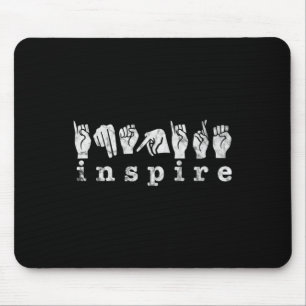ASL-Lehrer Amerikanische Gebärdensprache Gehörlose Mousepad