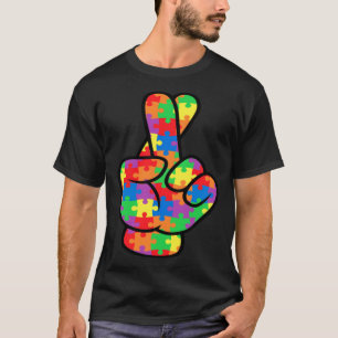 ASL Lieb Gebärdensprache Autismus-Bewusstsein Unte T-Shirt
