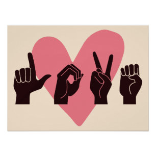 ASL Liebe IV - Valentinstag Poster