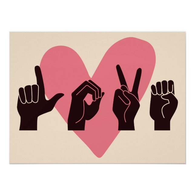 ASL Liebe IV - Valentinstag Poster (Vorderseite)