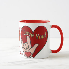 ASL-Liebe (Personalisiert) Tasse
