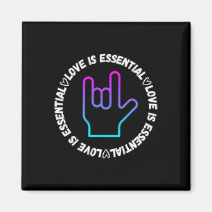 ASL Liebe Schild Behinderung Bewusstsein Magnet