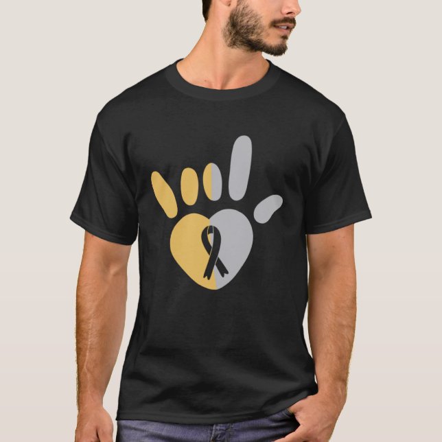 ASL Liebe Sign American Sign Language Deawarenes T-Shirt (Vorderseite)
