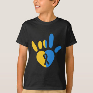 ASL Liebe Signieren Non-verbal Down Syndrome Aware T-Shirt