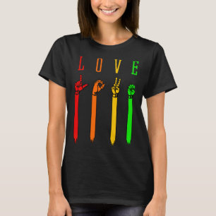 ASL Liebe Unterrichtssprache Lehrer intern T-Shirt