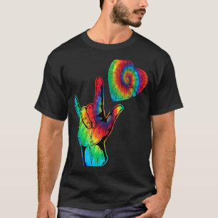 ASL Liebessprache Gebärdensprache Autismus-Bewusst T-Shirt