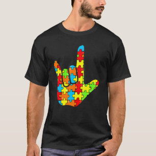 ASL Liebessprache Gebärdensprache Autismus Geschen T-Shirt