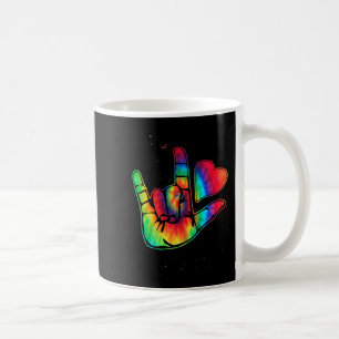 ASL Love Sign Language Hand Autism Awareness Suppo Kaffeetasse
