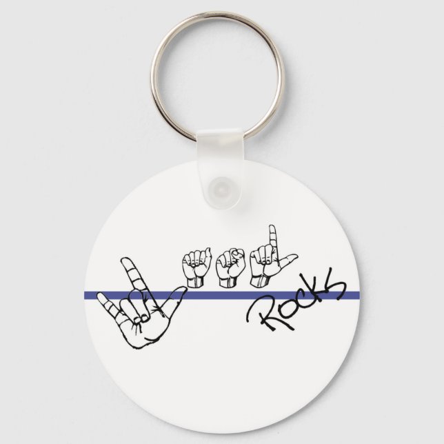 ASL-Schlüsselkette Schlüsselanhänger (Vorderseite)