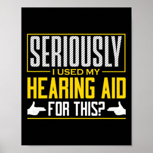 ASL Serious Heading Aid Language Deaf Aware Poster