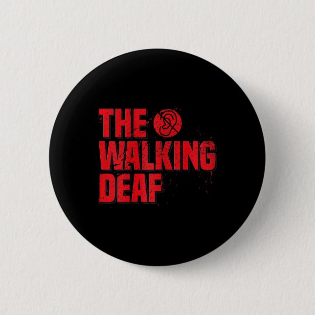 Asl Sign Language Coach Deaf Awareness Geschenk Sc Button (Vorderseite)