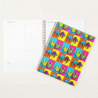 ASL Sign Language Pixel Love Pop Planner Planer