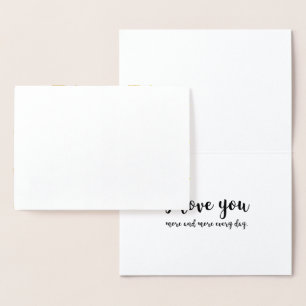 ASL Signsprache I Liebe You Gold Foil Kraft Card Folienkarte