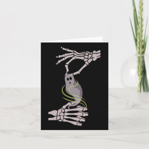 Asl Skeleton Hands Ghost Spooky Halloween Karte