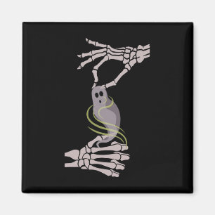 Asl Skeleton Hands Ghost Spooky Halloween Magnet