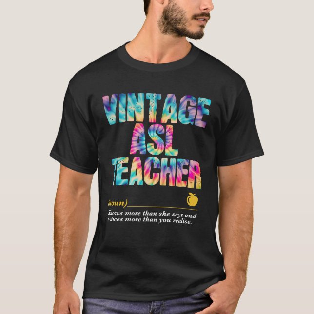 ASL Teacher Appreciation Week Back to School  1 T-Shirt (Vorderseite)