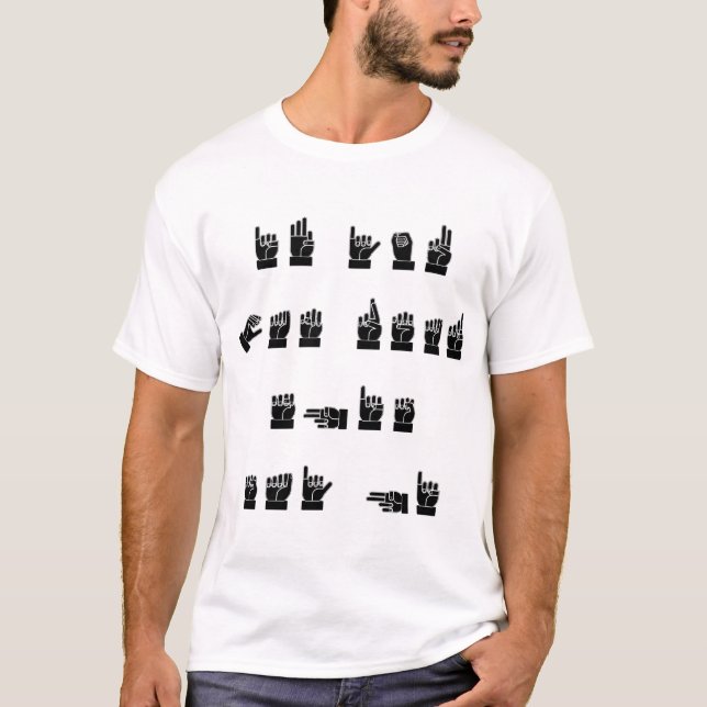 ASL, wenn Sie dieses lesen können, sagen hallo # T-Shirt (Vorderseite)