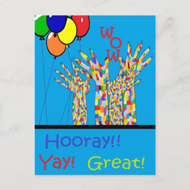 ASL Yay Postkarte (Vorderseite)