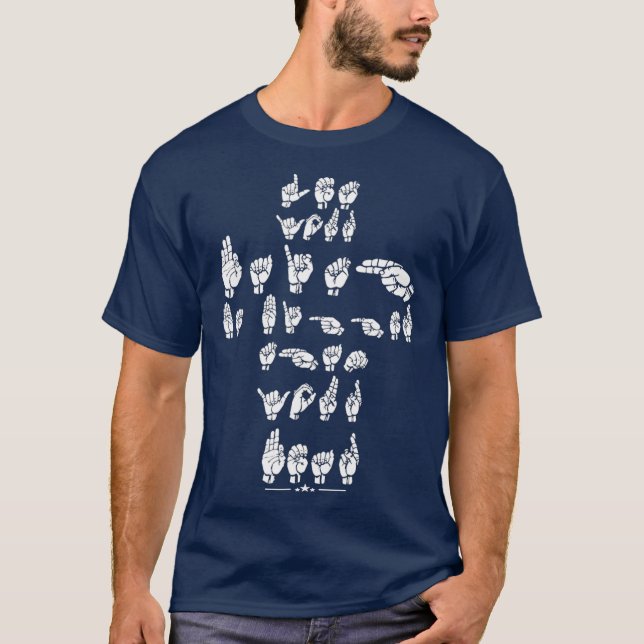 ASL-Zitat Lasse, dass Ihr Glaube größer ist als Ih T-Shirt (Vorderseite)