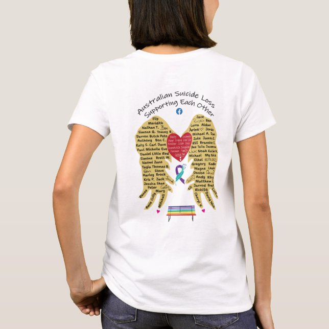 ASLSEO - Goldene Flüge T-Shirt (Rückseite)