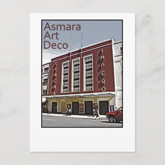 Asmara Art Deco - Cinema Impero Postkarte (Vorderseite)