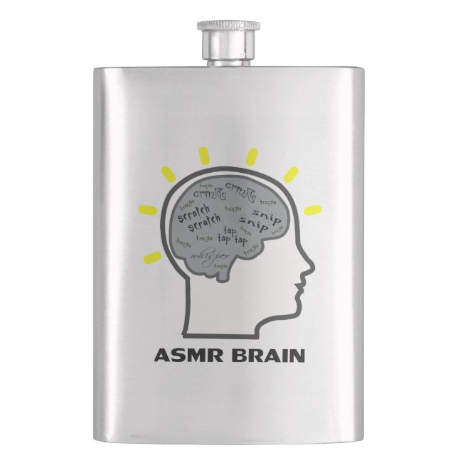 ASMR Brain Flachmann (Vorderseite)