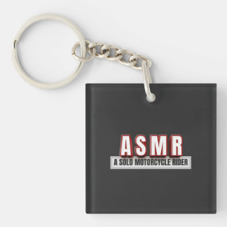 ASMR Ein allein fahrender Motorradfahrer Schlüsselanhänger