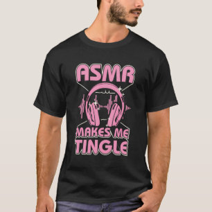 Asmr macht mich dreimal dreckig Asmr Kopfhörer gra T-Shirt