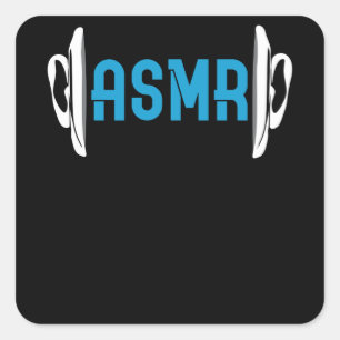 ASMR-Mikrofon Quadratischer Aufkleber