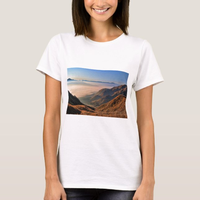 Aso Kumamoto Japan Somma Meer der Wolken T-Shirt (Vorderseite)