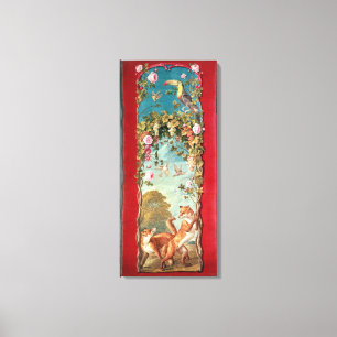 Äsops Fabel der Fox und die Trauben Leinwanddruck