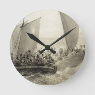 Asow-Kosake-Boarding ein türkischer Seeräuber vo Runde Wanduhr