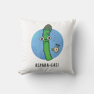 Aspara-Gas Funny Asparagus Veggie Pun Kissen