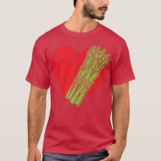 Asparagus Herzgarten Gemüse Gemütlich Vegan T-Shirt